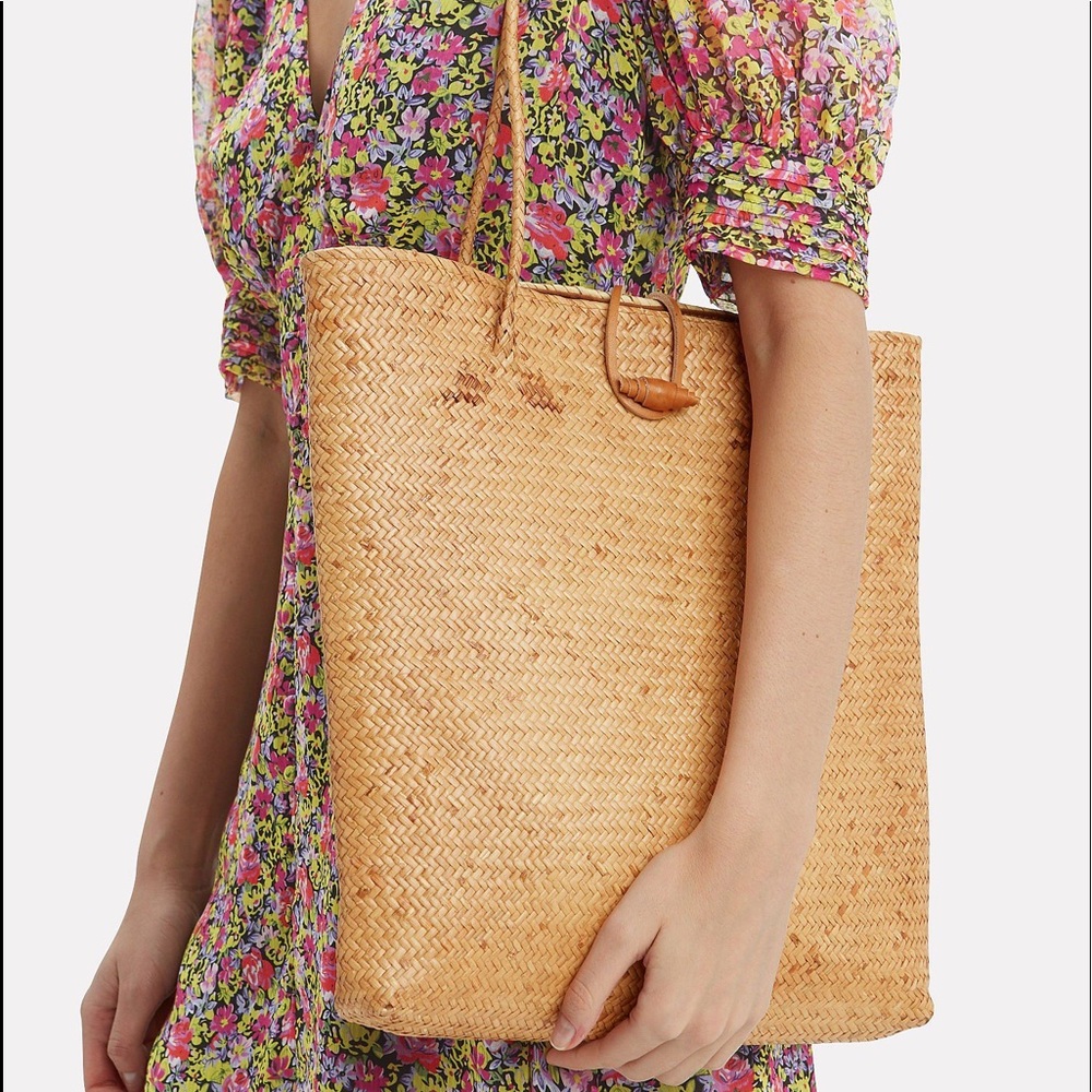 NWOT Faithfull the brand Ingrid straw tote bag